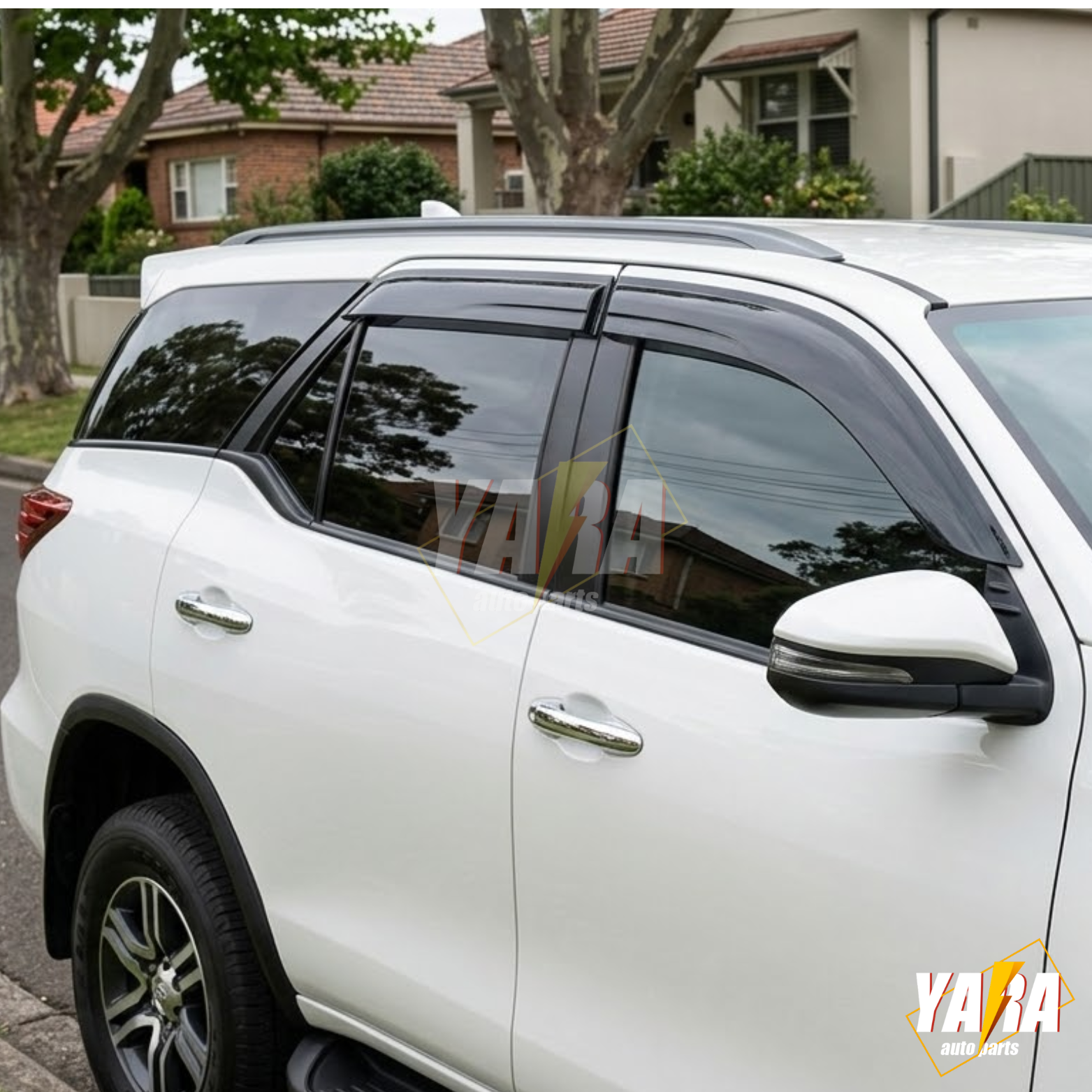 Injection WeatherShields Weather Shields Window Visor suits for Toyota Fortuner 2015-22