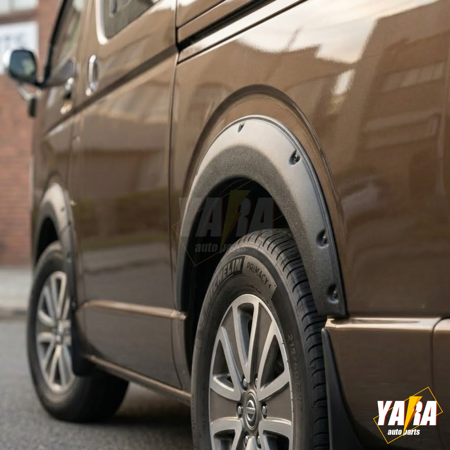 Pocket Style Matte Black Fender Flares for Toyota Hiace 2005–2017 | 6PCS Wheel Arch Kit