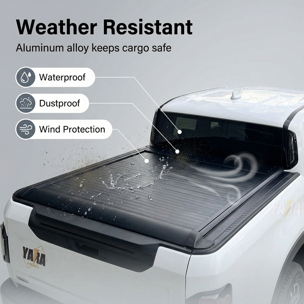 Kia Tasman Electric Roller Shutter with Integrated LED & Remote Control