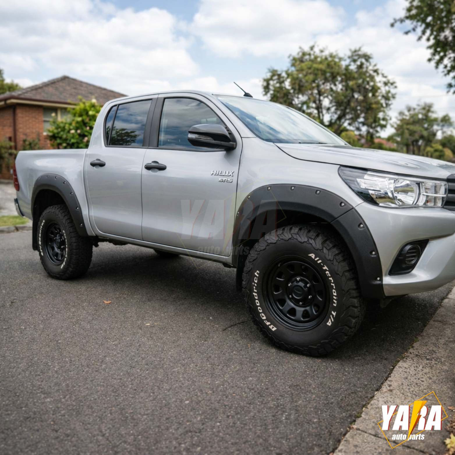 Fender Flare Wheel Arch Suits for Hilux 2015-2018 SR5 Pocket Style Matte Black