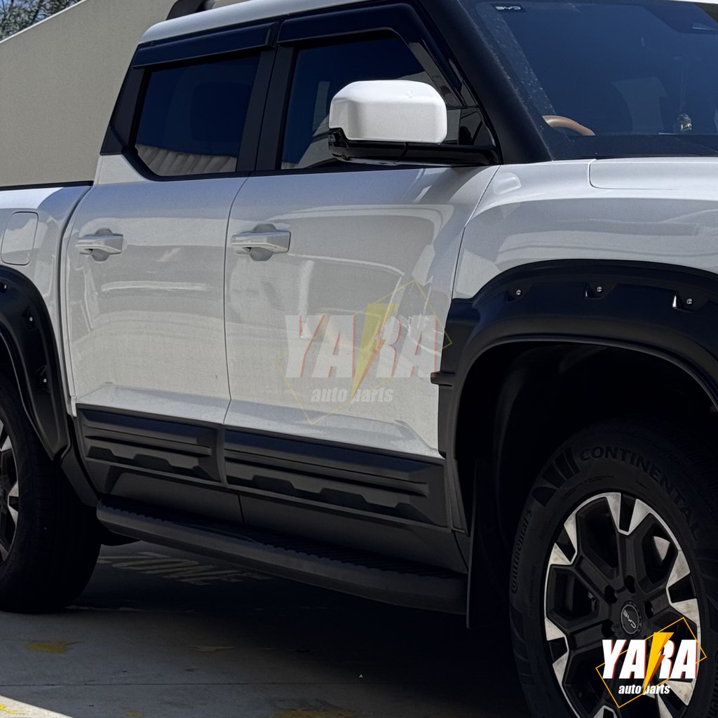3D Side Door Cladding Trim for BYD Shark 6 2024+ Matte Black ABS Protector 4PCS