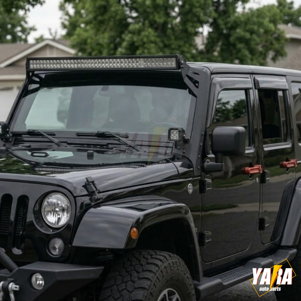 QUALITY Weather shields Weathershields Window Visors JEEP Wrangler JK 4DR 07-18