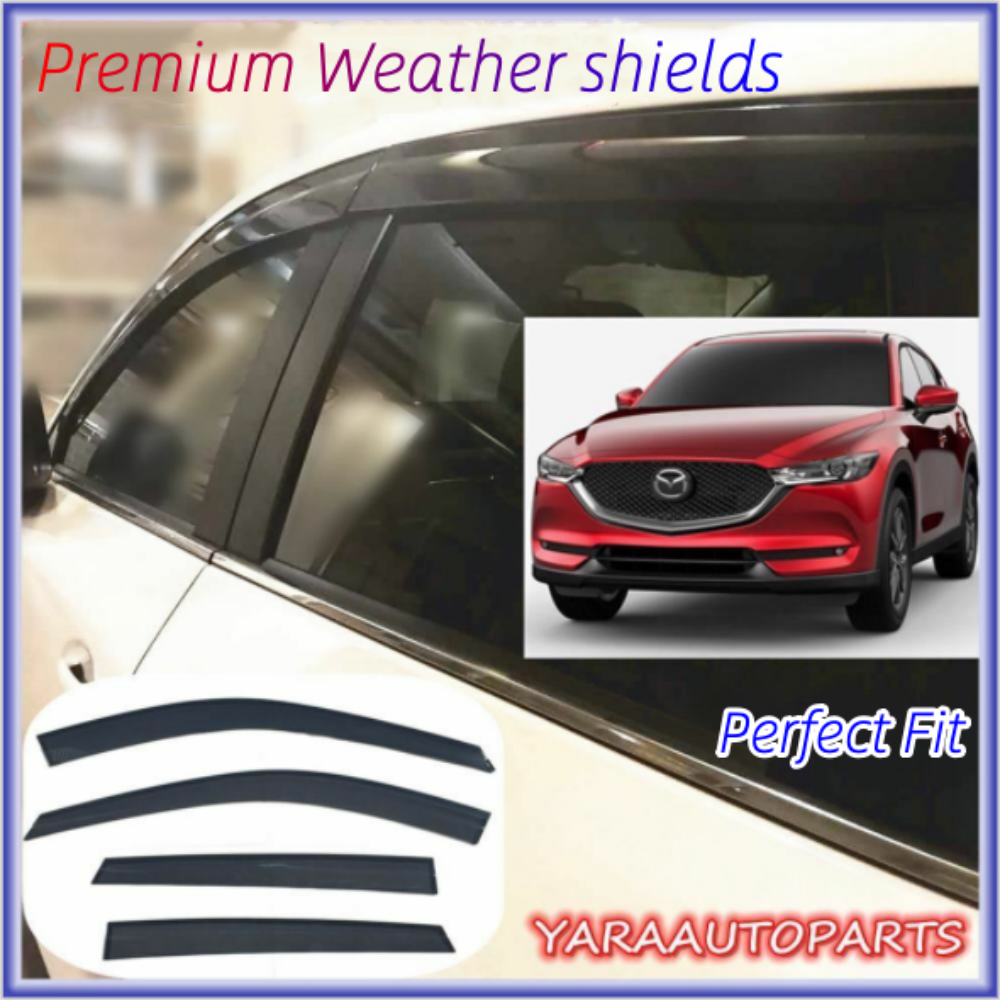 Weather shields Weathershields suitable for Mazda CX-5 CX5  2017-2024 Tinted 4pc