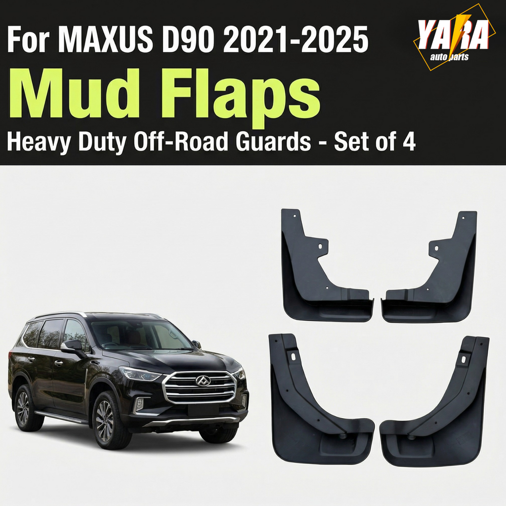 4x Black Mud Flaps Splash Guards Mudguard Fenders For LDV D90 2017-2025