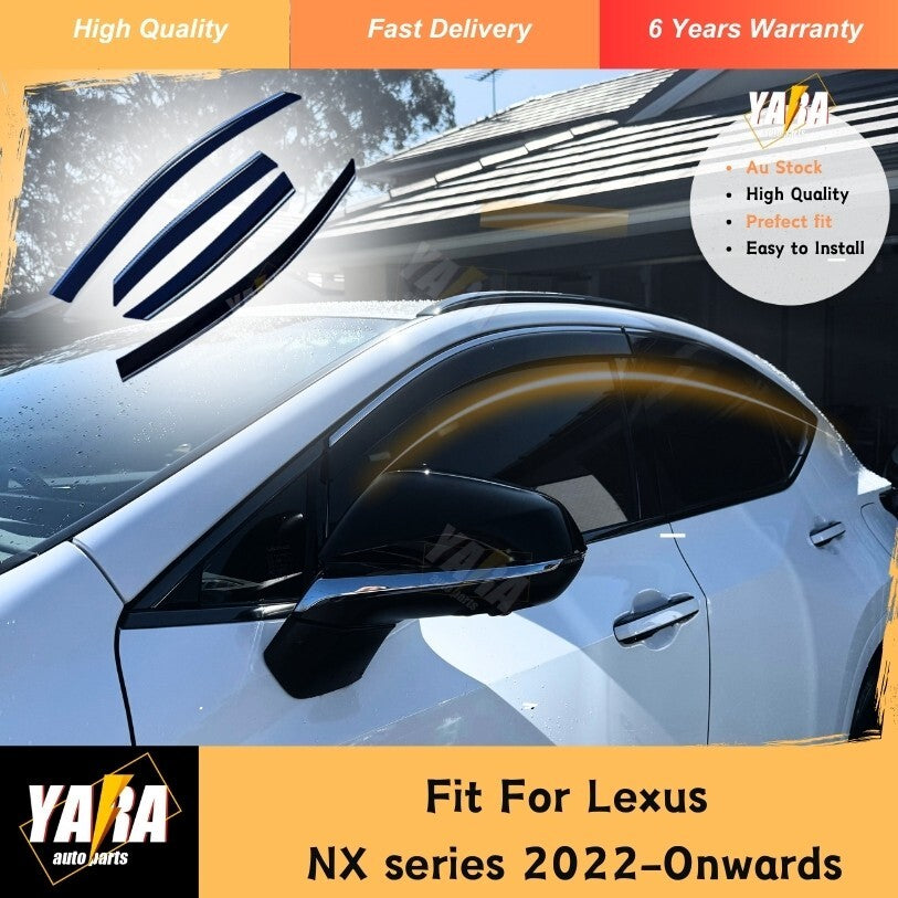Injection Stainless Weather Shields Weathershields for Lexus NX Series 2022-On