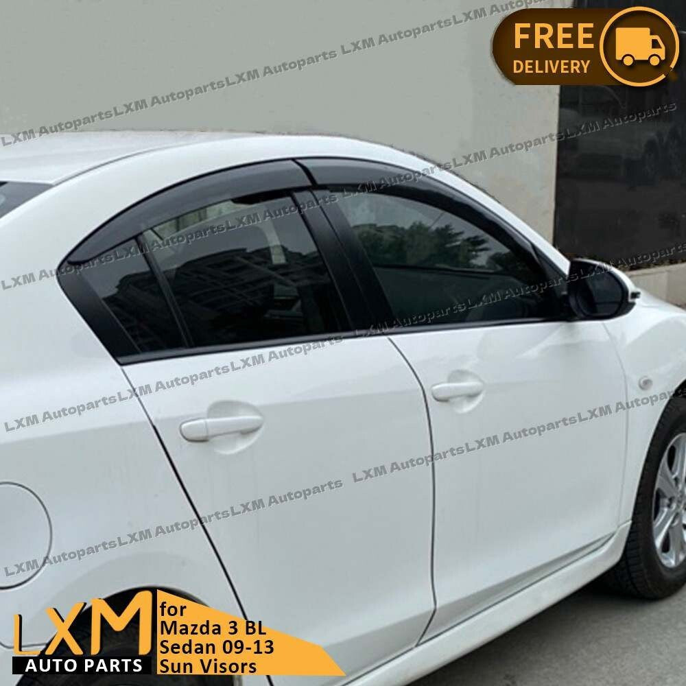 Luxury Weathershields Weather shields for Mazda 3 BL Sedan 09-13 Sun Visors