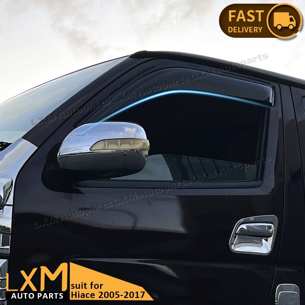 Weather Shields Window Visors for Toyota Hiace 2005–2017 – 2PCS Tinted Slimline