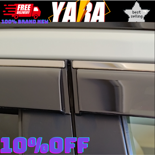 PREMIUM Weather Shields with Stainless Steel suitable for Rav4 2019-2022 tinted