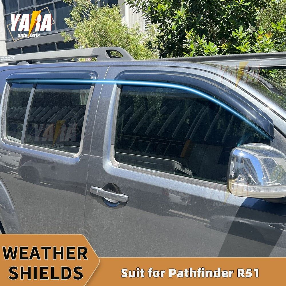 Luxury  Weather Shields Window Visors for Nissan Pathfinder R51 2005–2013 4PCS