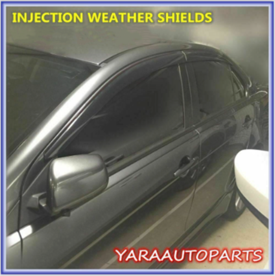 Injection Weather Shields Weathershields Suitable for Mitsubishi Lancer CJ 2007+