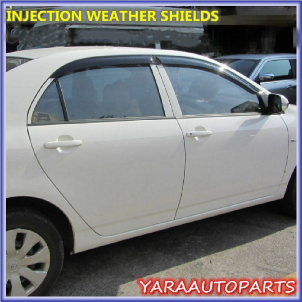 Premium Weather Shields Weathershields Suitable for Corolla Sedan 2001-2007 4pcs