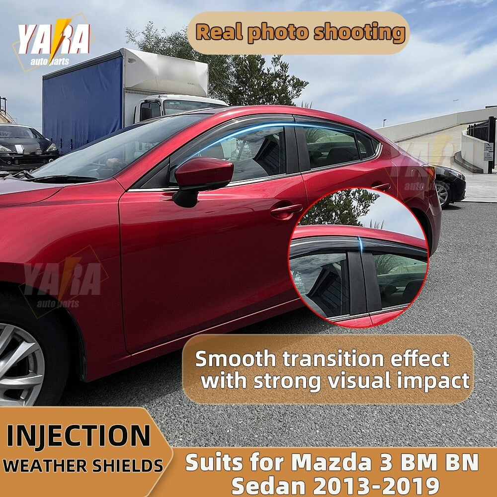 Premium WeatherShields Weather Shields suits for Mazda3 BM BN Sedan 2013-2019