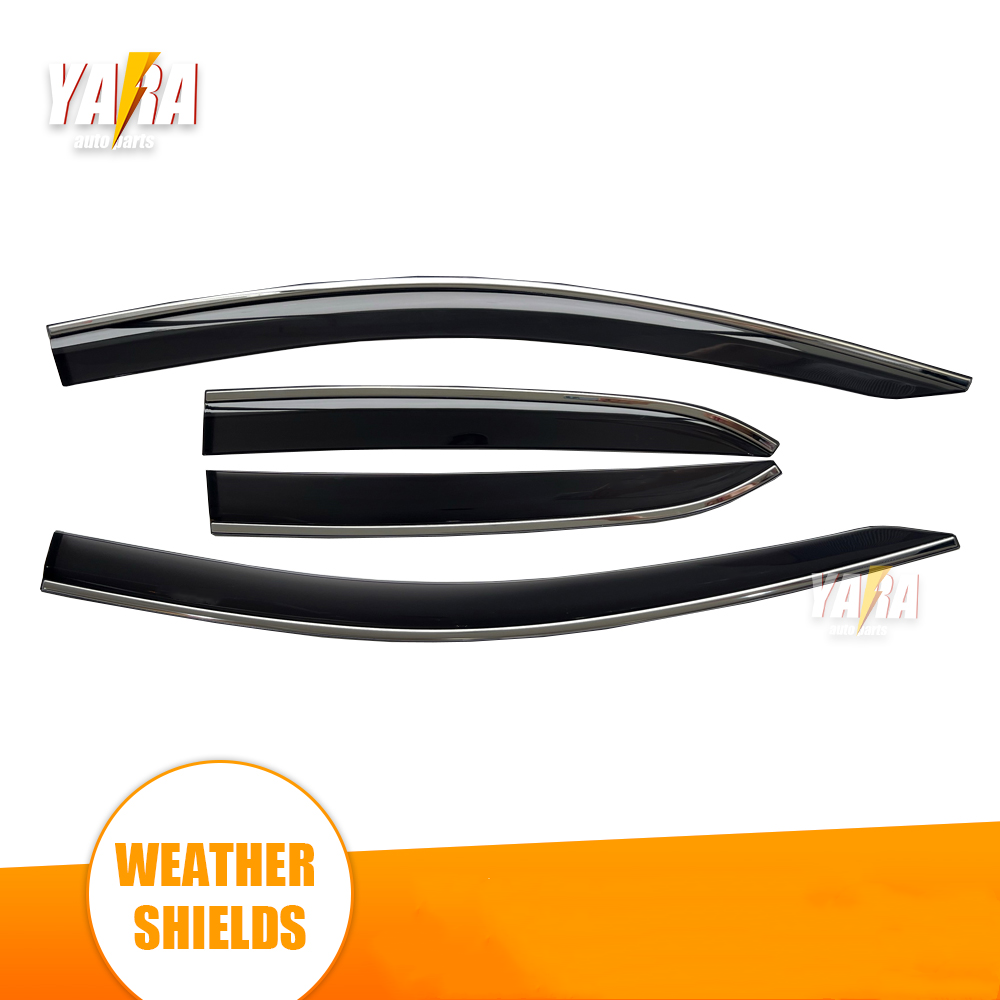 Premium Weathershields with stainless steel suitable for Corolla Hatch 2019-2022
