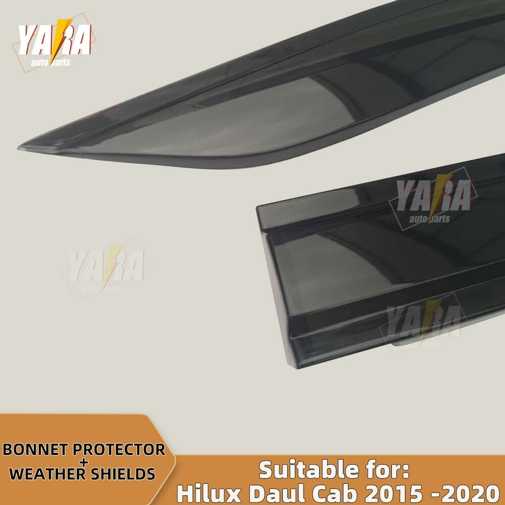 Bonnet Protector and Weathershields suit  for hilux 2015 -2020 Tinted