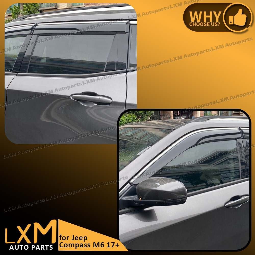 Luxury Weathershields Weather Shields Window Visor for Jeep Compass M6 2017+