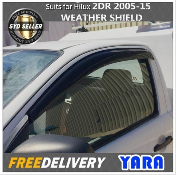 Premium Weather Shields Window Visors Suits for Hilux 2DR 2005-15 2PCS