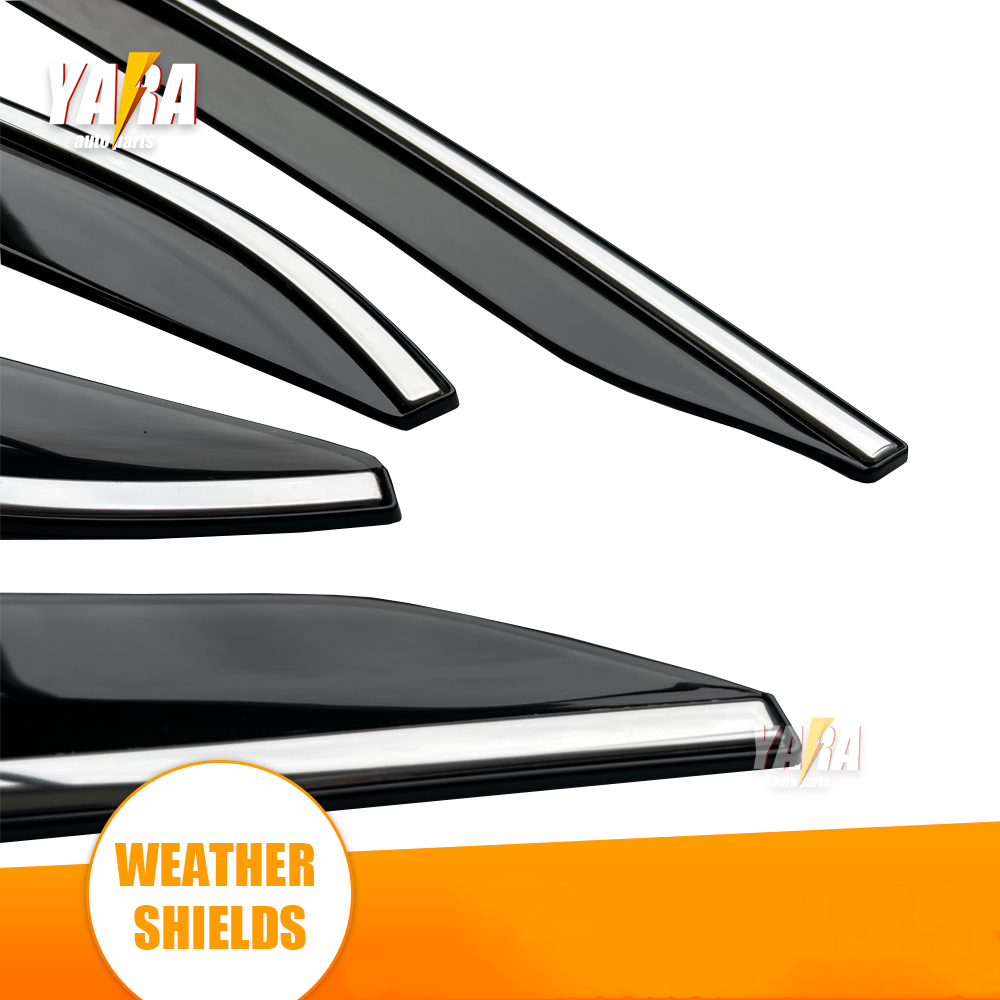 Premium Weathershields with stainless steel suitable for Corolla Hatch 2019-2022