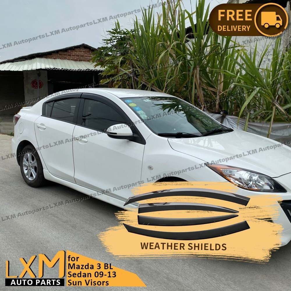 Luxury Weathershields Weather shields for Mazda 3 BL Sedan 09-13 Sun Visors