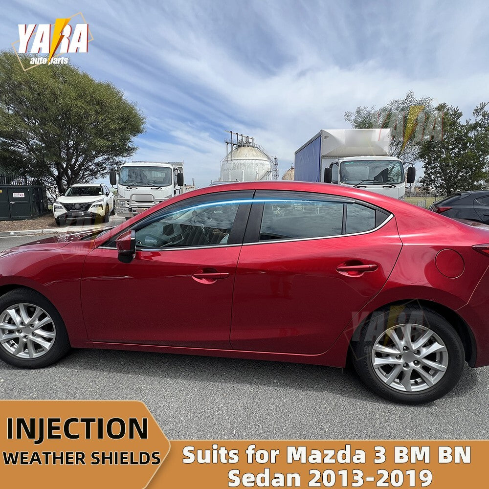 Premium WeatherShields Weather Shields suits for Mazda3 BM BN Sedan 2013-2019