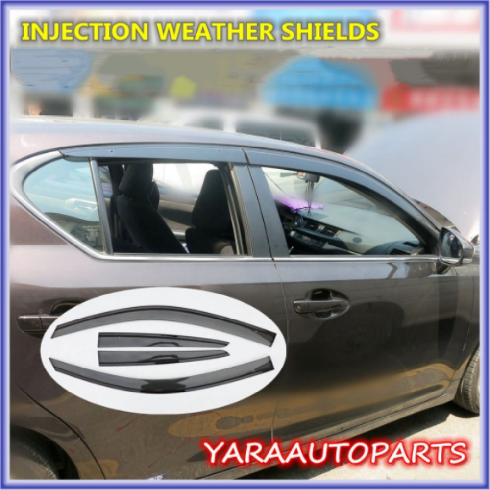 Premium Weather Shields Weathershields Suitable for Lexus CT200 CT200h 2011+ 4pcs