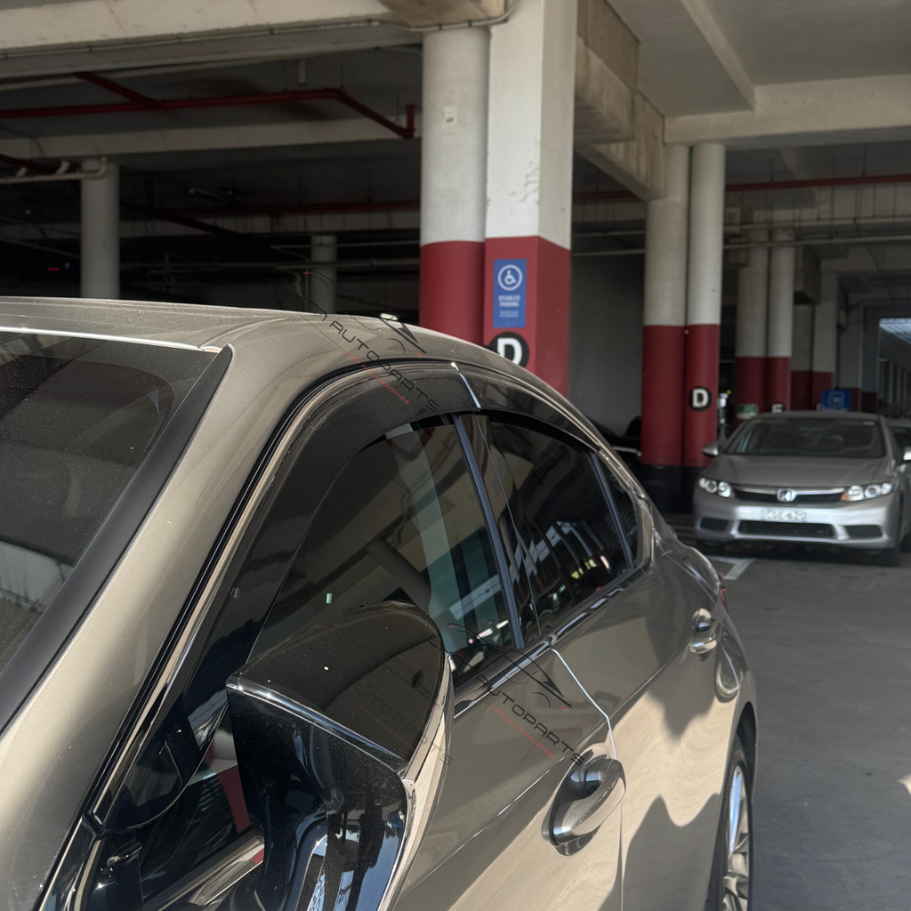 Weathershields Weather shields suitable for Lexus ES300h 2018-2024 tinted