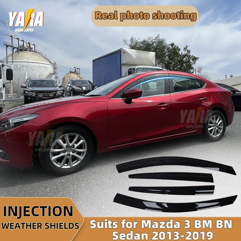 Premium WeatherShields Weather Shields suits for Mazda3 BM BN Sedan 2013-2019