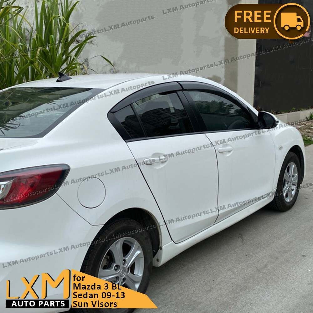 Luxury Weathershields Weather shields for Mazda 3 BL Sedan 09-13 Sun Visors