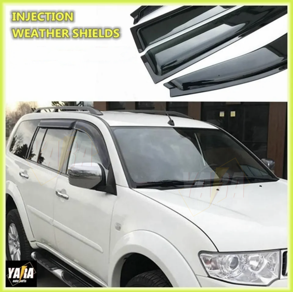 INJ Weather shields Weathershields Suitable for Mitsubishi Challenger 2009-2015