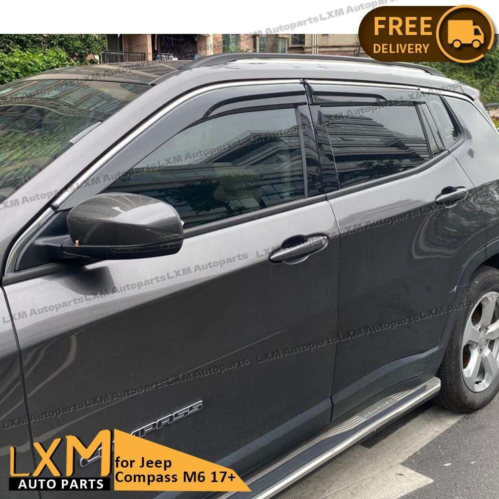 Luxury Weathershields Weather Shields Window Visor for Jeep Compass M6 2017+