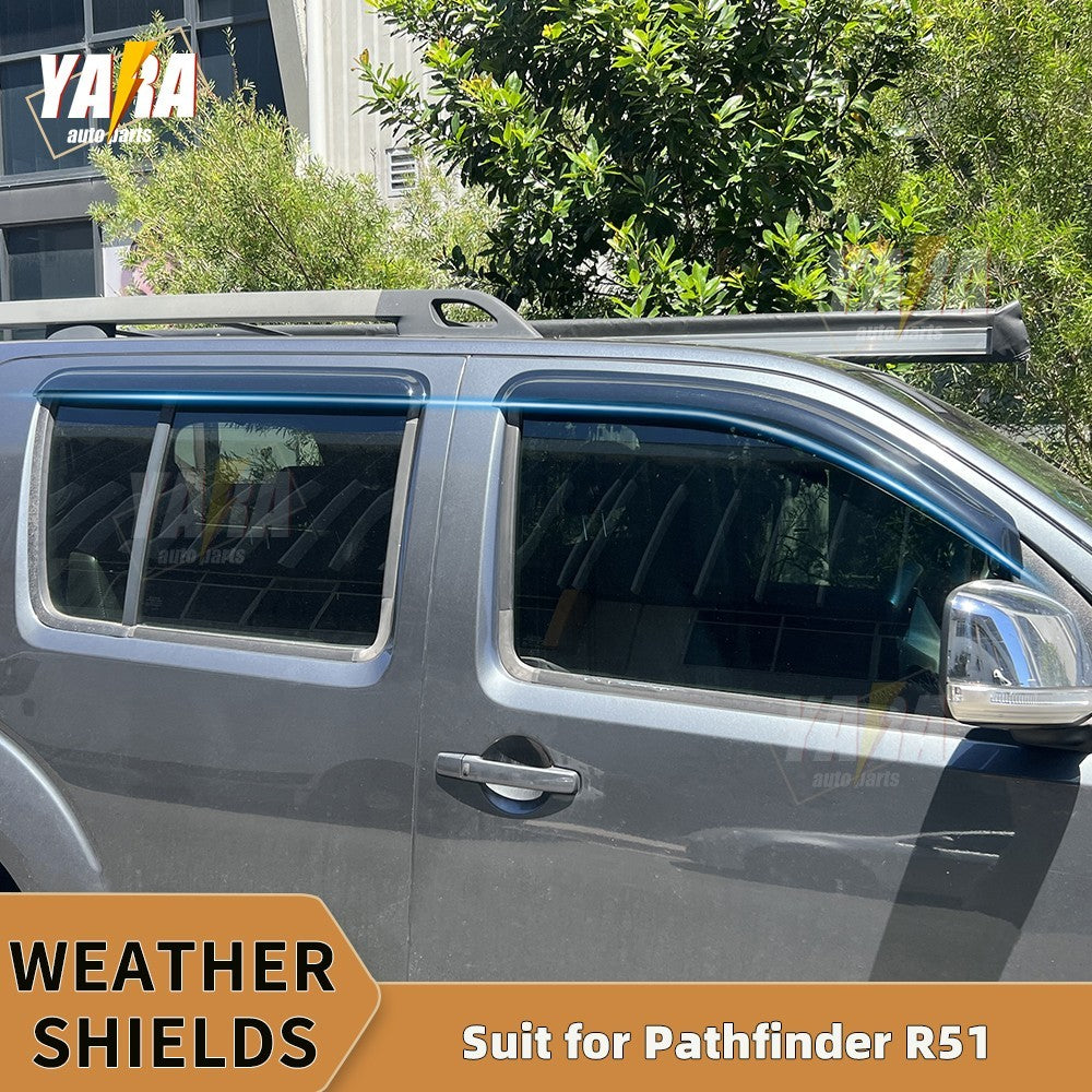 Luxury  Weather Shields Window Visors for Nissan Pathfinder R51 2005–2013 4PCS