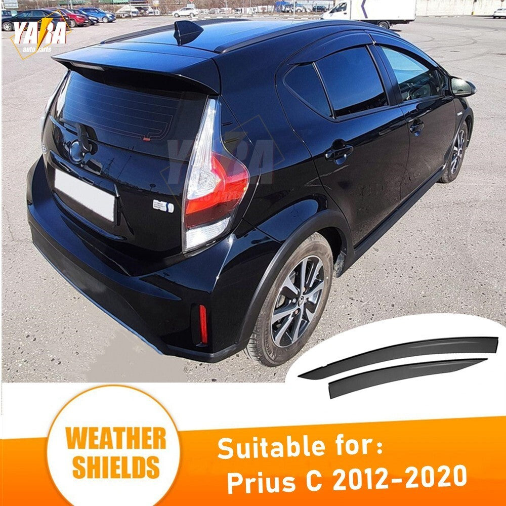 Quality Weather Shields Weathershields Window Visors for Toyota Prius C  2011-20