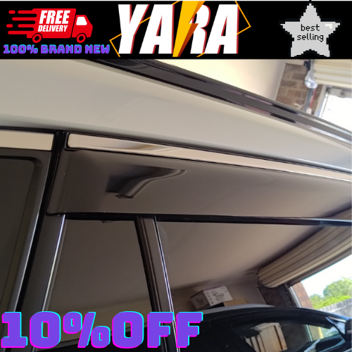 PREMIUM Weather Shields with Stainless Steel suitable for Rav4 2019-2022 tinted