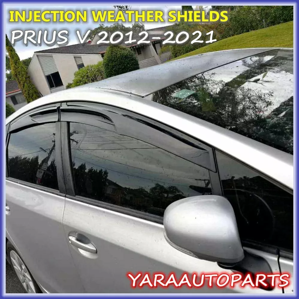 Weathershields Weather Shields Window Visors suitable for Prius V 2012-2021 4pcs
