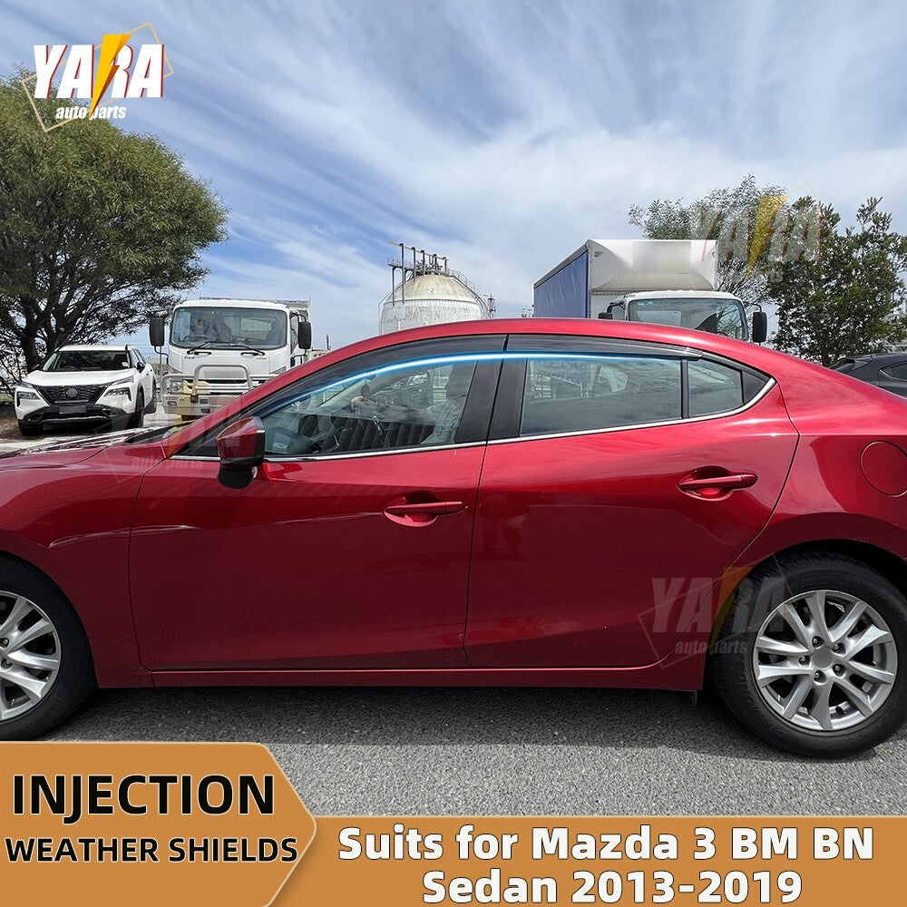 Premium WeatherShields Weather Shields suits for Mazda3 BM BN Sedan 2013-2019