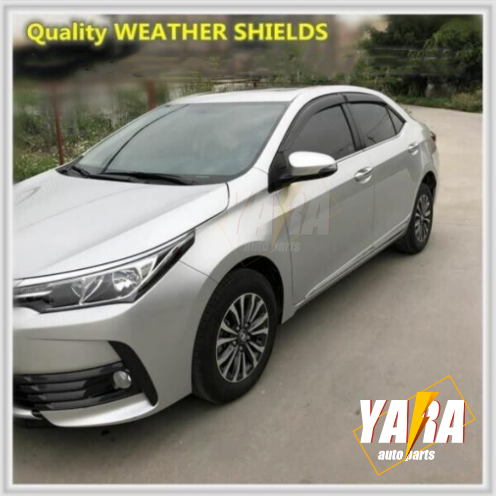 Injection Weather Shields Weathershields suitable for Corolla  Sedan 2013-2019