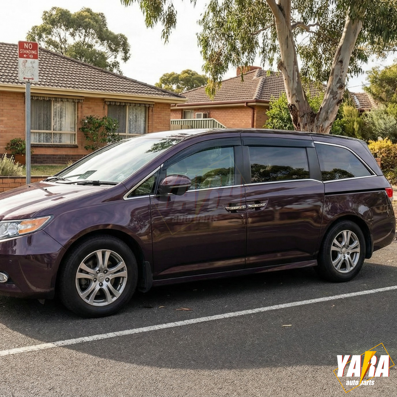 OEM style Weather Shields  Window Visors for HONDA Odyssey 2009-2013 tinted