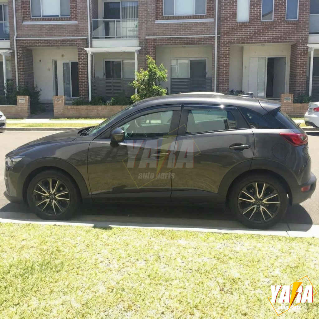 Weather shields Weathershield suitable for Mazda CX-3 CX3 2015-2025 tinted 4pcs