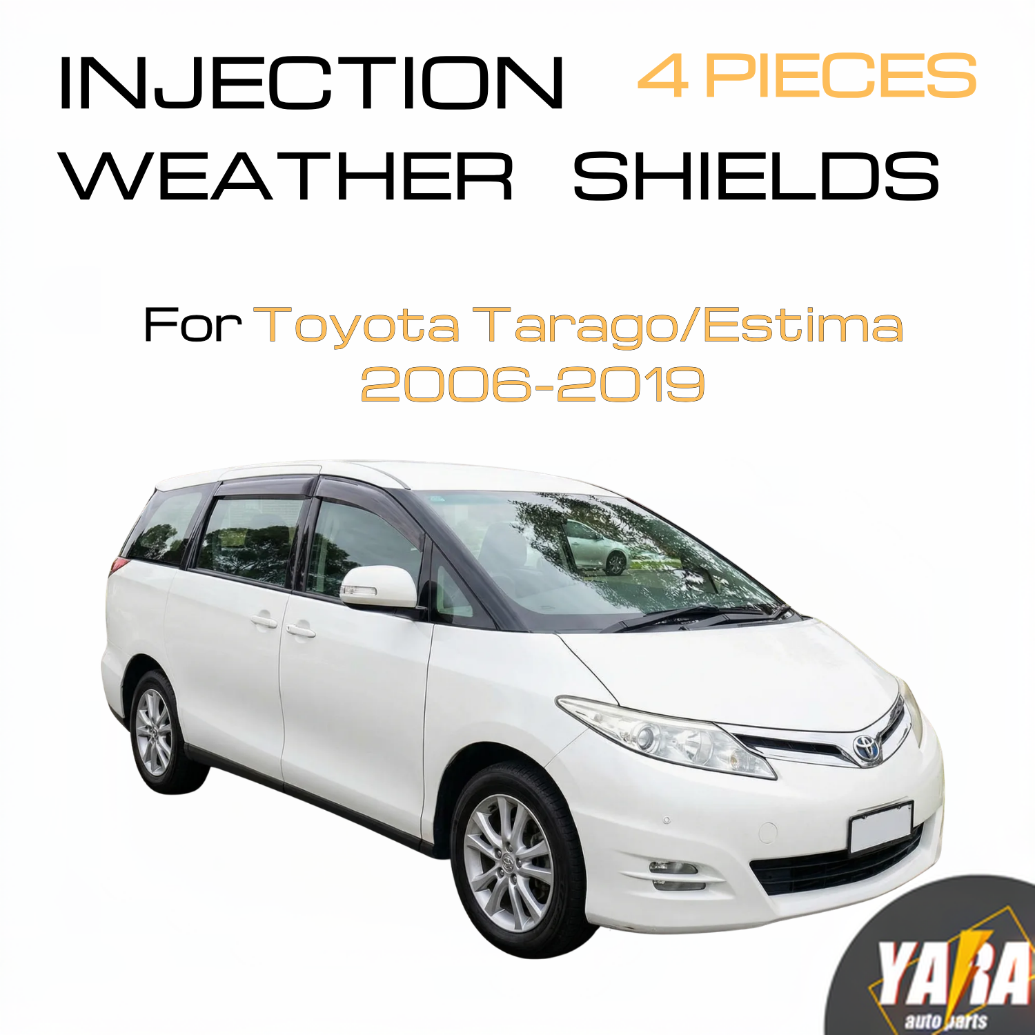 Quality Weather Shields WeatherShields for Toyota Tarago XR50 2006-2019 Tinted