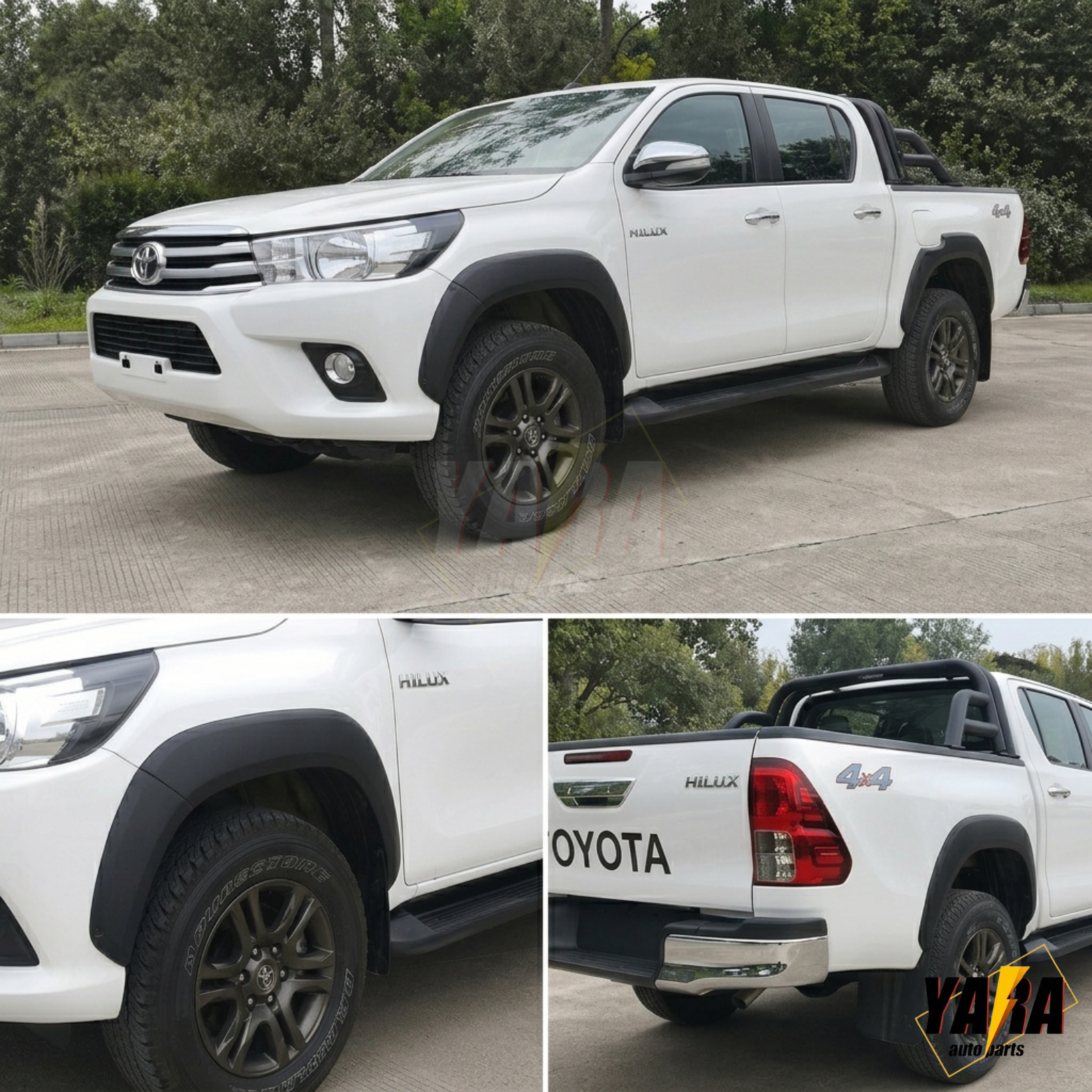 FENDER FLARES For Toyota Hilux 2015-2025 SR SR5 Rugged X WHEEL ARCH Guard 6PCS