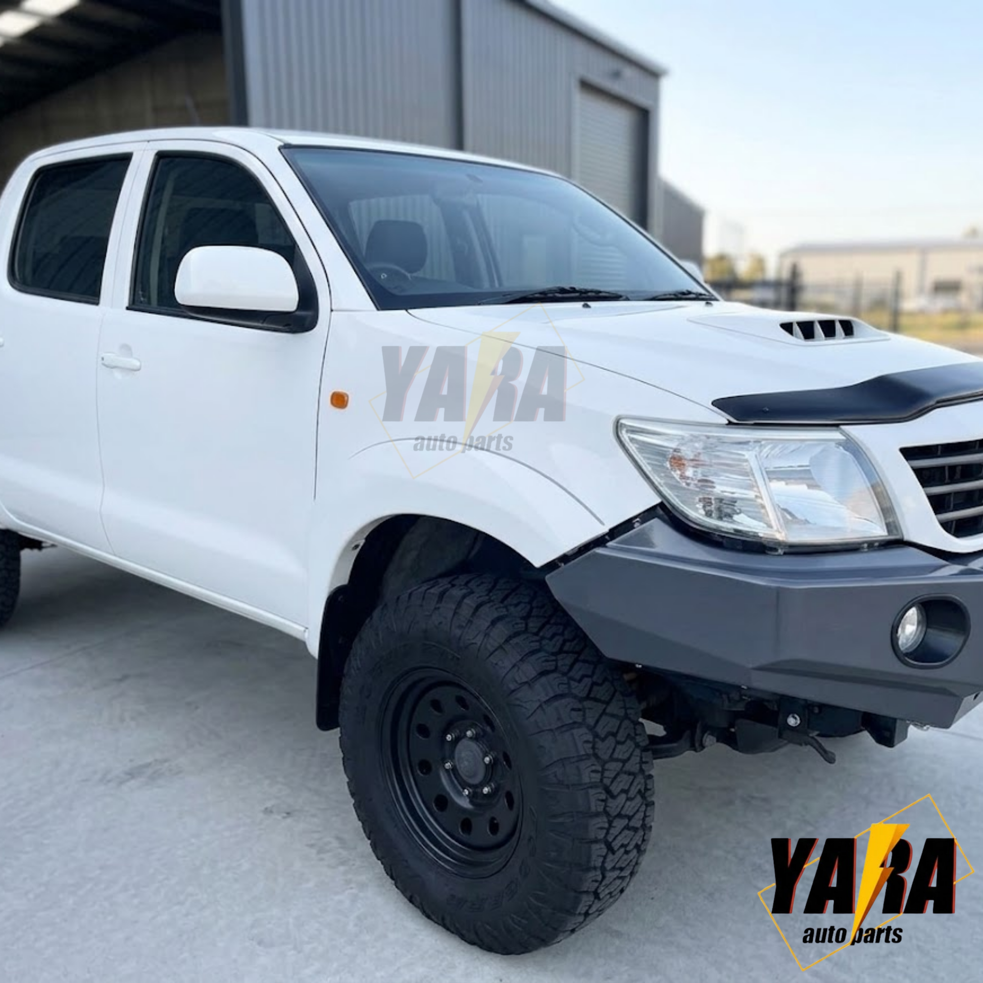 Fender Flares Front 2PCS For Toyota Hilux SR SR5 2011–2015 40MM White