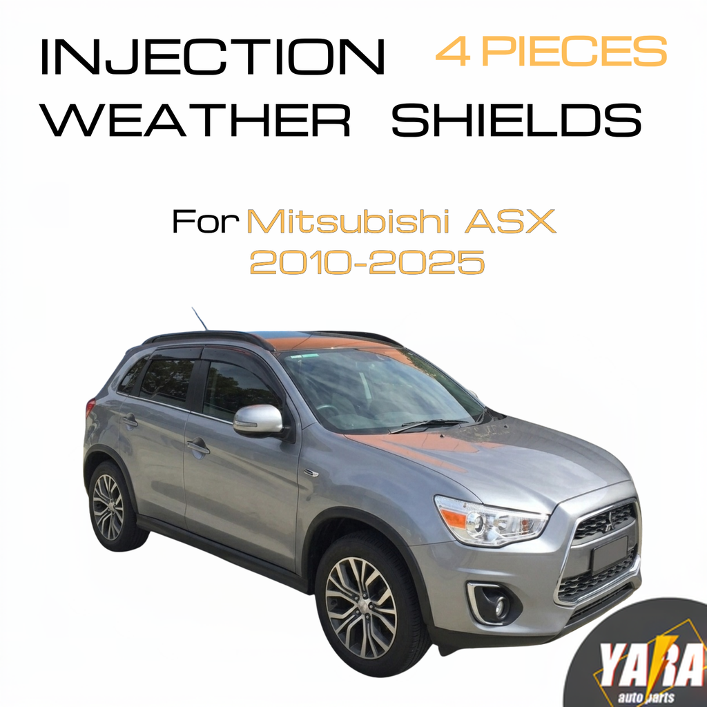Injection-Molded Weather Shields for Mitsubishi ASX 2010–2025 | Window Visors 4pcs Set