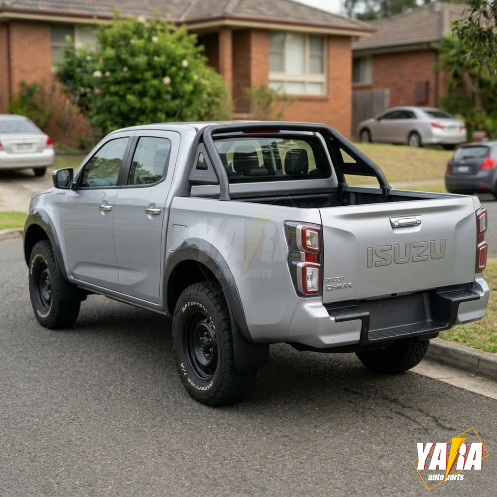 Gloss Grey Fender Flares Wheel Arch (6PCS) Suits for Isuzu D-Max Dual Cab 2020+ MY21-Onwards
