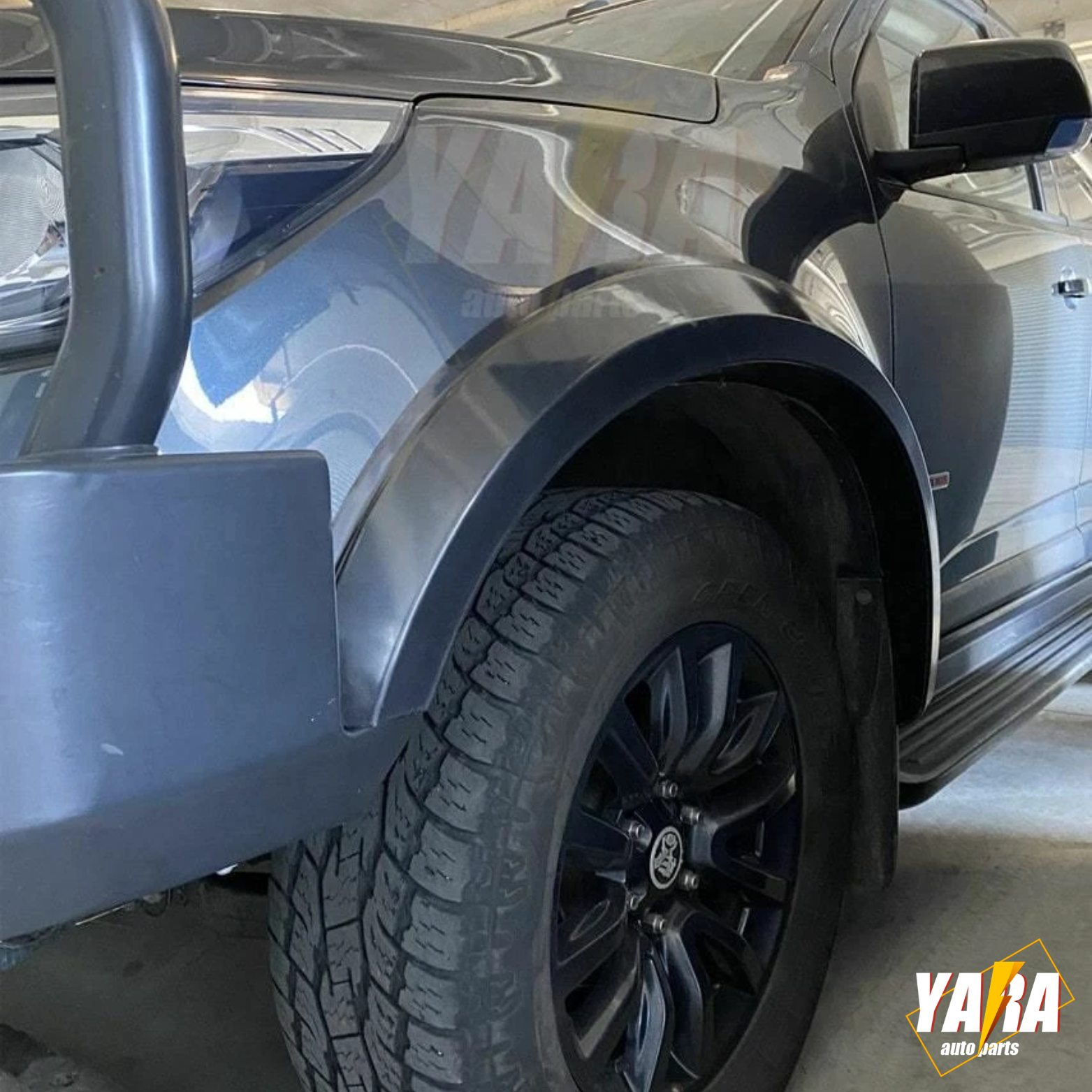 Slim Matte Black Fender Flares for Holden Colorado 2016–2022 | 6PCS Kit