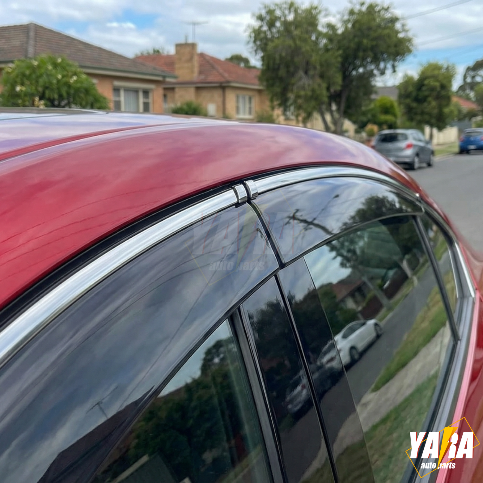 Injection Stainless Weather Shields Weathershields for Mazda 3 BP Sedan 2019-On