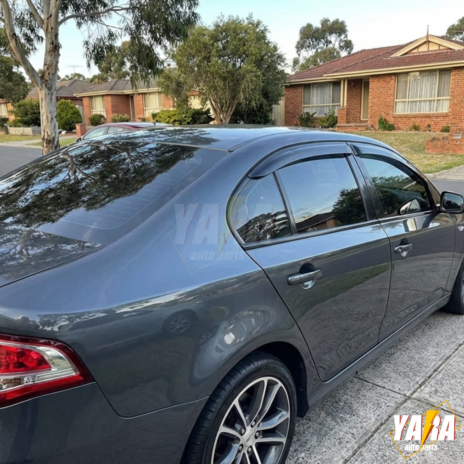 INJ Weather shields Weathershields Window visors for Ford Falcon FG Sedan 08-19