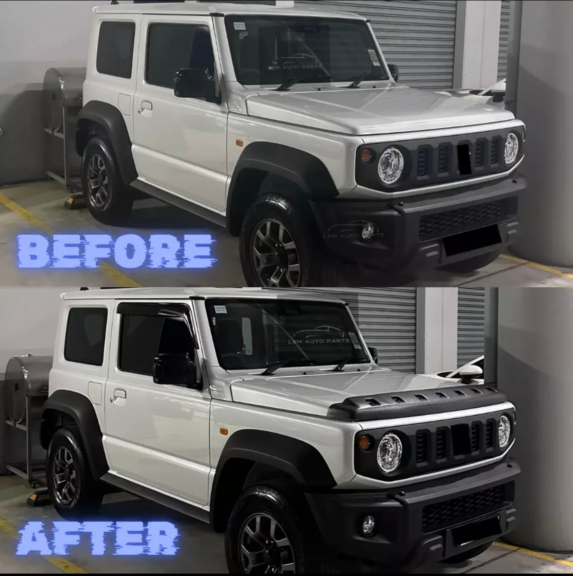 Textured Bonnet Protector for Suzuki Jimny JB74 2019–2024 | Matte Black Finish