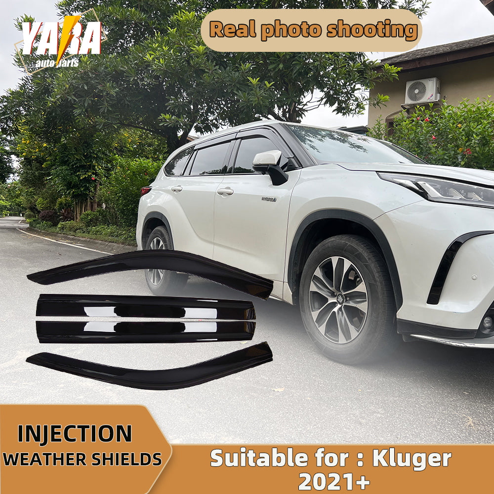 Premium weather shields suit for Toyota Kluger 2021+ 4pcs weathershields tinted
