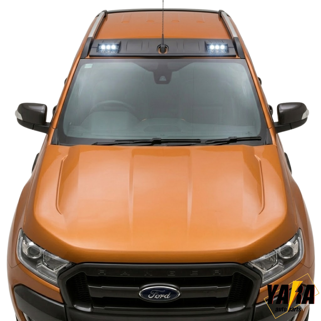 LED Front Roof Spoiler Cover For FORD Ranger PX PX2 T6 T7 Wildtrak 2012-2018