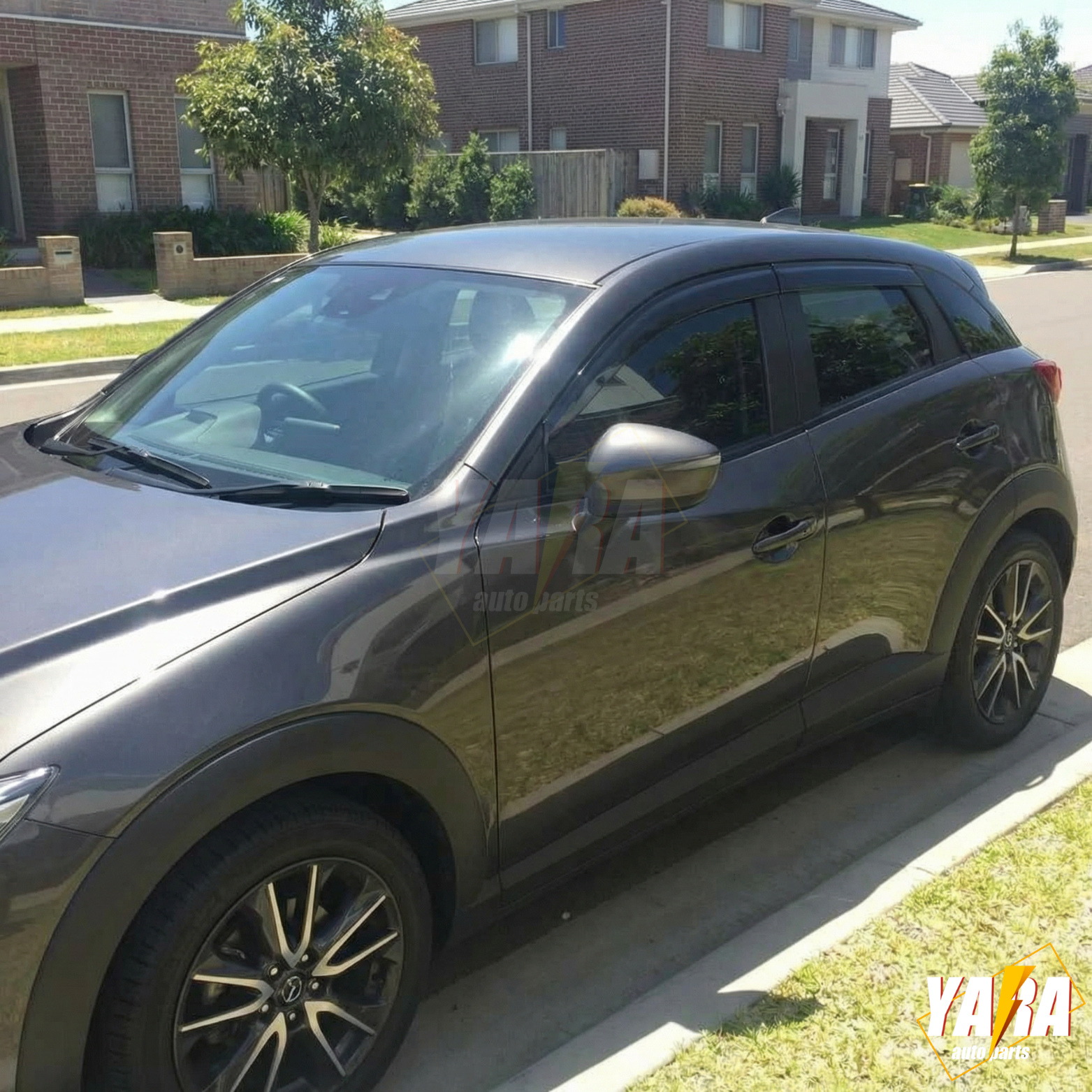 Weather shields Weathershield suitable for Mazda CX-3 CX3 2015-2025 tinted 4pcs