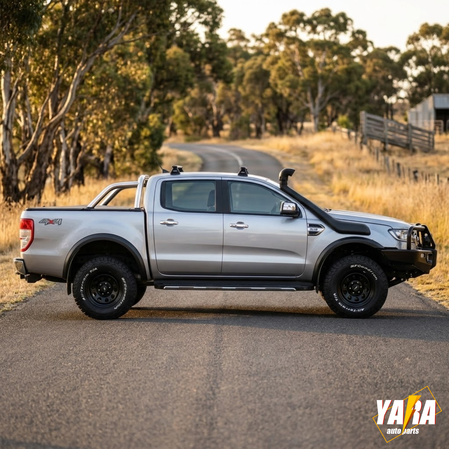 Slim Style Matte Black Fender Flares for Ford Ranger PX2 2012–2018 | 6PCS Guard Arch Kit